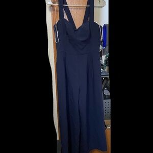 Navy Wide Leg Jumpsuit